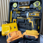 🔧 KIT DE HERRAMIENTAS PROFESIONAL + PIEZAS CON TALADRO INALÁMBRICO 48V - ¡TU TALLER COMPLETO EN UN ESTUCHE!  ⚡