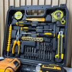 🔧 KIT DE HERRAMIENTAS PROFESIONAL + PIEZAS CON TALADRO INALÁMBRICO 48V - ¡TU TALLER COMPLETO EN UN ESTUCHE!  ⚡