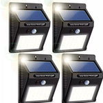 Pack 4 Lámparas Solares LED Exterior con Sensor de Movimiento - 30 LED 400 Lúmenes IP65 ☀️💡