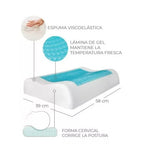😴 Almohada Ergonómica Memory Foam con Gel Termorregulador