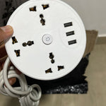⚡ EXTENSIÓN RETRÁCTIL INTELIGENTE 15 TOMAS + USB - ¡ADIÓS AL DESORDEN DE CABLES!