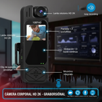 Cámara corporal HD 2K con funciones