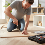 Ensamblando muebles en casa