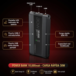 ⚡ POWER BANK INNOVATECH 10,000mAh - CARGA RÁPIDA 30W PD + QUICK CHARGE 3.0