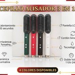 💇‍♀️ CEPILLO ALISADOR TÉRMICO 3 EN 1 - SALÓN PROFESIONAL EN CASA