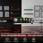 Sin vs Con Nivel Láser FIXTA